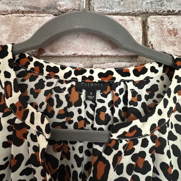 Talbots Leopard blouse - Picture 2 of 2